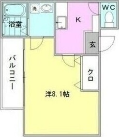 クレフラスト大同Bの間取り