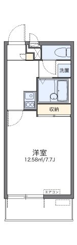 【間取り】 | レオパレスホヌ | 代表的な間取のため実際の間取とは異なる場合があります