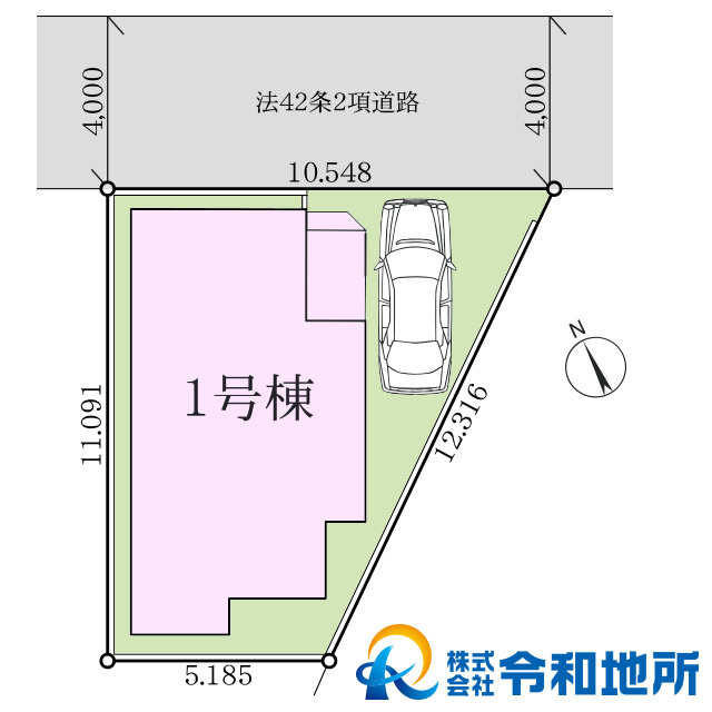 新築戸建　茅ヶ崎市出口町の区画図|区画図