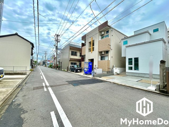 北区金城２丁目の前面道路含む現地写真
