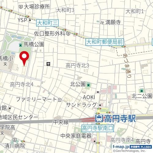 秀和高円寺レジデンスの地図