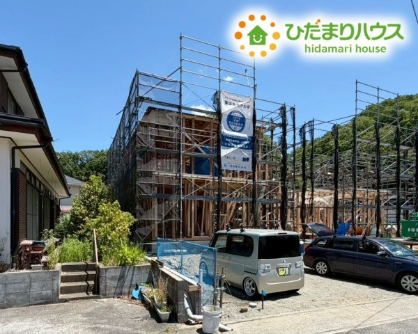 いわき市常磐下船尾１期　新築戸建　1号棟の外観|たっぷりの陽光と心地よい風が舞い込む住まい♪
