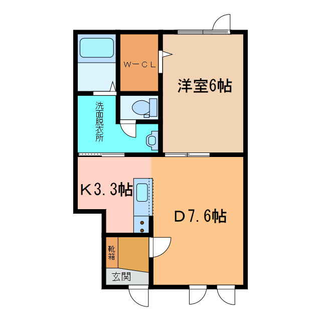レジデンスアイ・壱号館の間取り