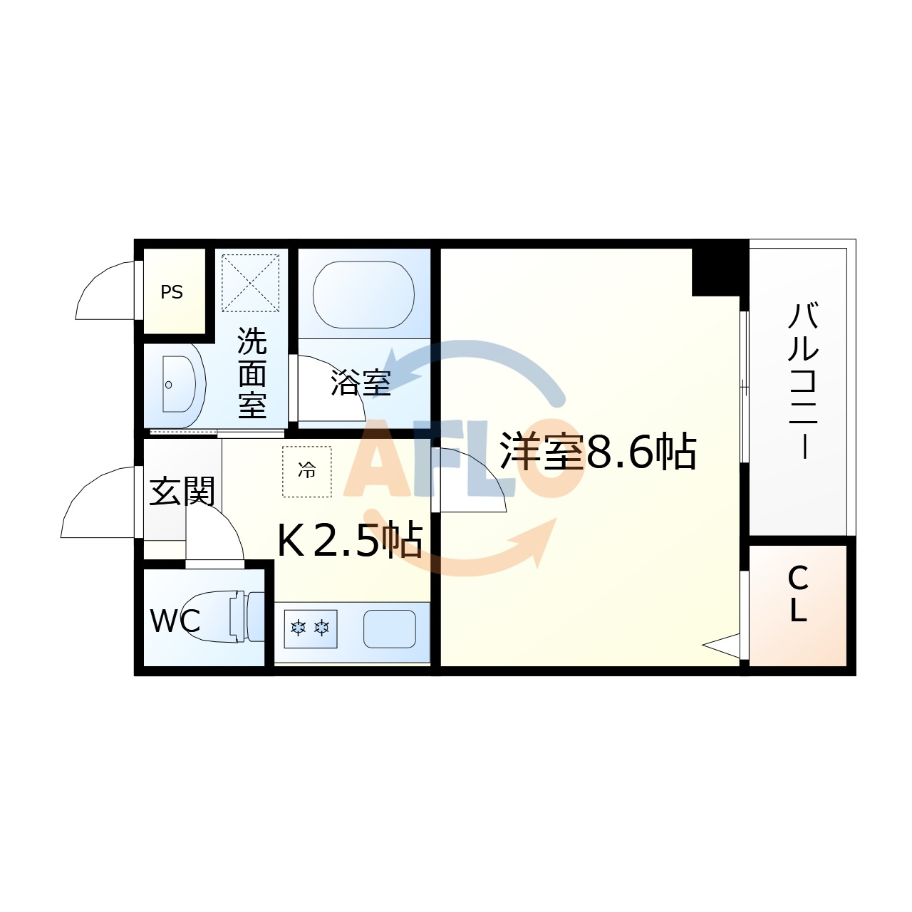 ソリティア桃谷の間取り|ソリティア桃谷　間取り