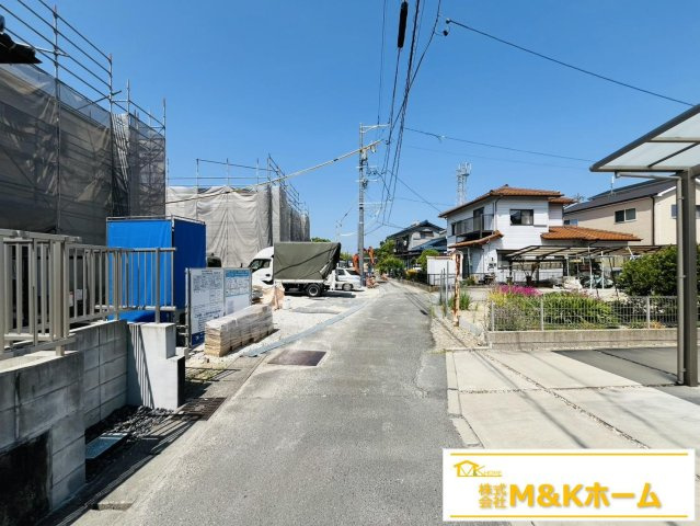 知多市新舞子字神田　全6棟　3号棟の前面道路含む現地写真|R8.5.19撮影　前道4ｍ