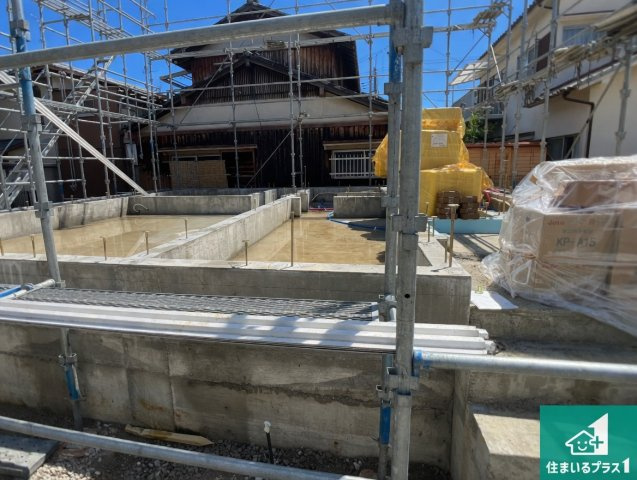 加古郡稲美町六分一　第9期　新築一戸建ての外観|現在の進捗状況です！順調に作業進行中、完成が待ち遠しいです！詳細の間取り等、お気軽にお問い合わせください！