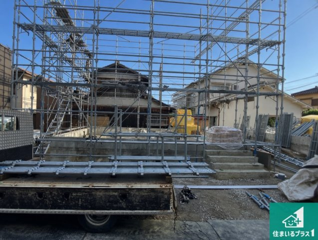 加古郡稲美町六分一　第9期　新築一戸建ての外観|周辺は落ち着いた街並みの住宅地！子育てがしやすい住環境です！まだ未完成ですが、現地でしかわからない事もございます。是非一度ご覧ください。