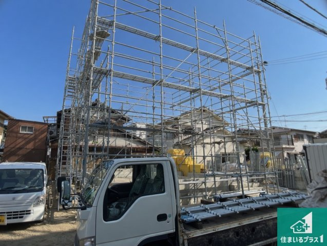 加古郡稲美町六分一　第9期　新築一戸建ての外観|周辺は落ち着いた街並みの住宅地！子育てがしやすい住環境です！まだ未完成ですが、現地でしかわからない事もございます。是非一度ご覧ください。