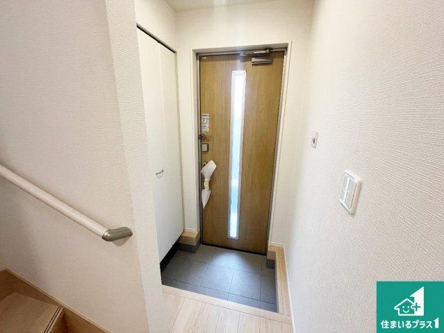 加古郡稲美町六分一　第9期　新築一戸建ての玄関|シューズボックスにはたくさんの靴が収納できるので玄関周りはいつもスッキリ！ご家族が増えても安心！