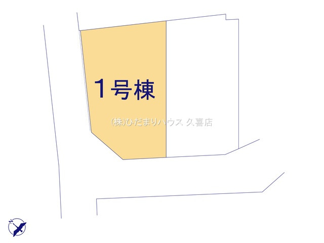 久喜市久喜北１丁目３期　新築一戸建て　01の区画図|全２棟