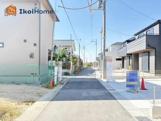 神戸市西区竜が岡1丁目　全8棟　6号棟　新築戸建の前面道路含む現地写真|【ホームページに現地動画掲載中】●年中無休：当日予約可●小・中学校徒歩15分圏内で通学に便利な立地！