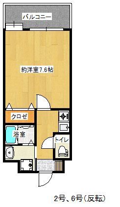 フォステリア大橋の間取り|※図面と現況が異なる場合は現況を優先します。