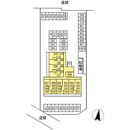 Villa Pine Plainの区画図
