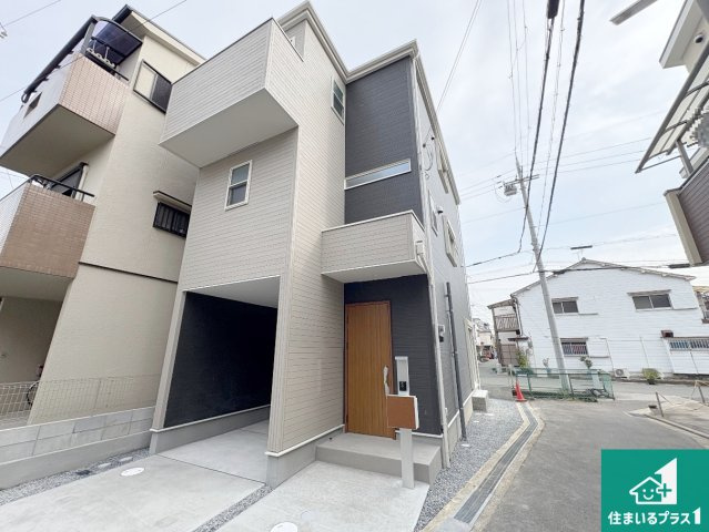寝屋川市楠根北町　第1期　新築一戸建ての外観|お客様に長く安心して住んでいだだける事にこだわった家づくり！住んでからのアフターサービスにもしっかりと取り組んでいます！