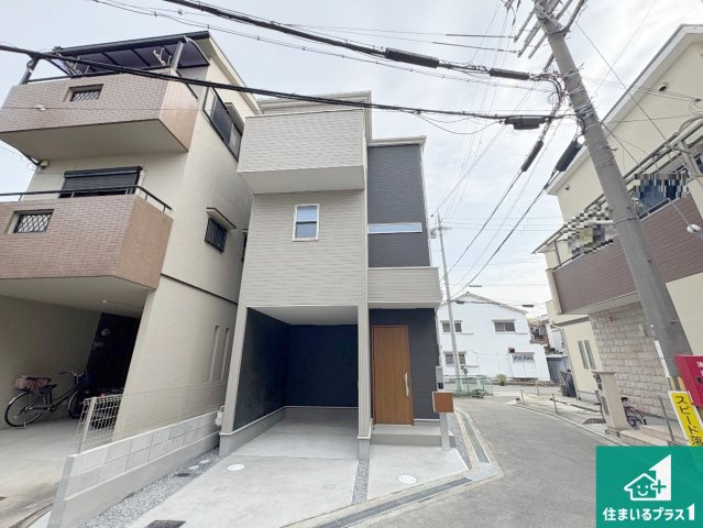 寝屋川市楠根北町　第1期　新築一戸建ての外観|お客様に長く安心して住んでいだだける事にこだわった家づくり！住んでからのアフターサービスにもしっかりと取り組んでいます！