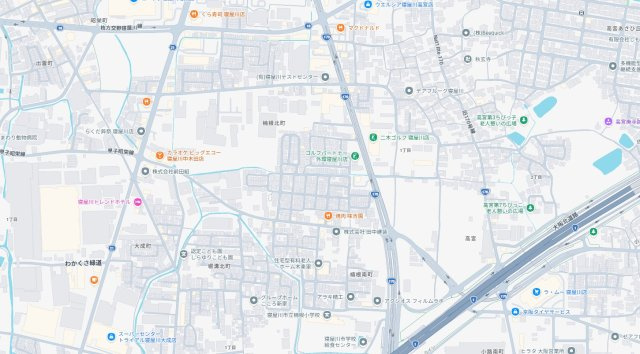 寝屋川市楠根北町　第1期　新築一戸建ての地図