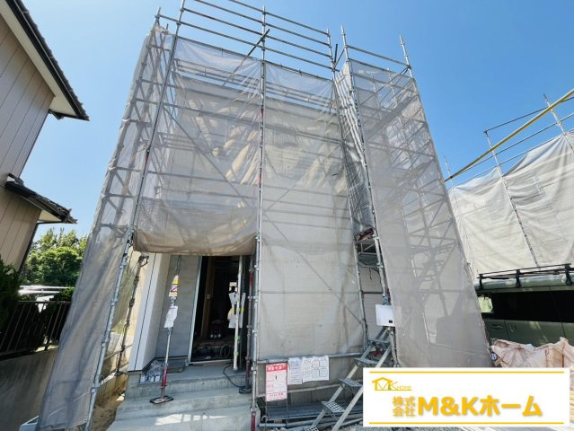 知多市新舞子字神田　全6棟　6号棟の外観|R8.5.19撮影　外壁サイディング貼り♪