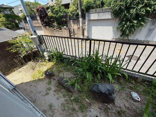 招提中町戸建　賃貸の庭|簡単な家庭菜園も楽しめるお庭です