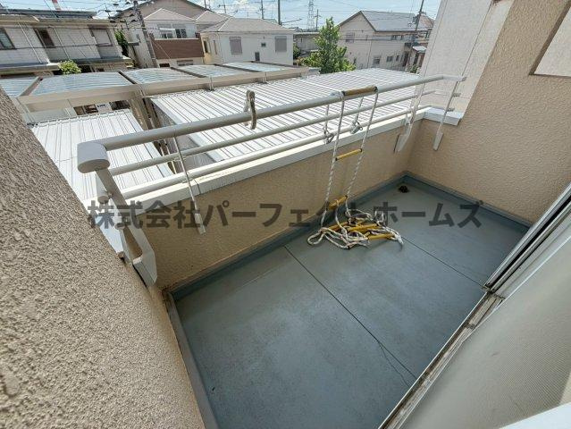 招提中町戸建　賃貸のバルコニー|陽当たり良好なバルコニーです