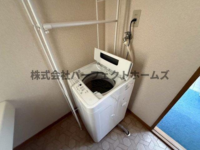 招提中町戸建　賃貸の設備|洗濯機置場です