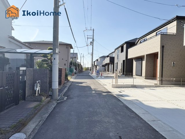 神戸市西区竜が岡1丁目　全8棟　8号棟　新築戸建の前面道路含む現地写真|【ホームページに現地動画掲載中】●年中無休：当日予約可●小・中学校徒歩15分圏内で通学に便利な立地！