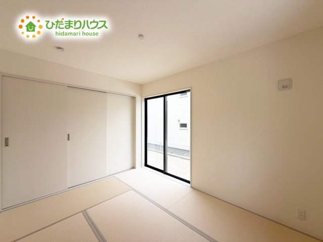 いわき市常磐下船尾１期　新築戸建　2号棟の和室|小さなお子さまのいる方におすすめ！リビング横の和室でお子様が遊んでる様子も確認できます(^^)/