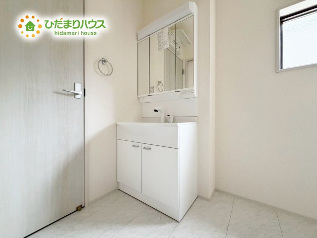 いわき市常磐下船尾１期　新築戸建　2号棟の独立洗面台|シンプルで使い勝手の良い独立洗面台！