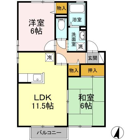 ガーデンコートみずき台　H棟の間取り