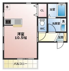 グランメール鳴尾町の間取り