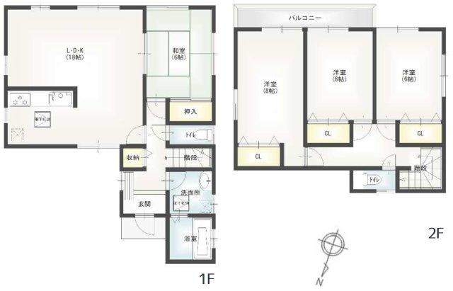 【間取り】 | 川越市古谷上　中古戸建