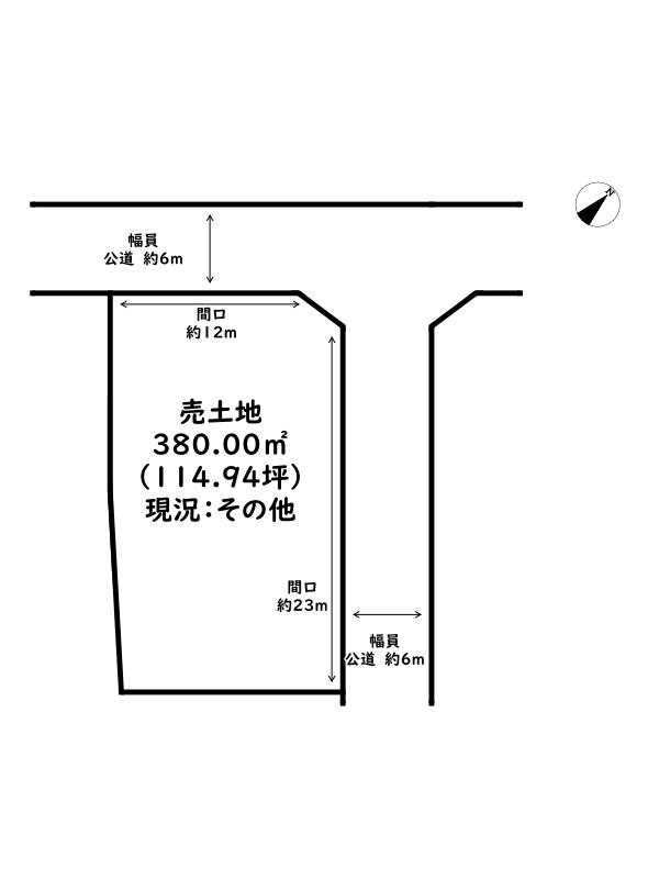 赤穂市浜市/売土地の土地図