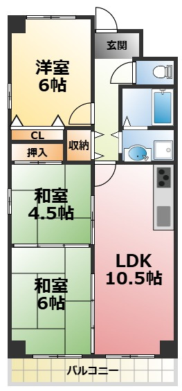 ラフィーネ甲子園の間取り