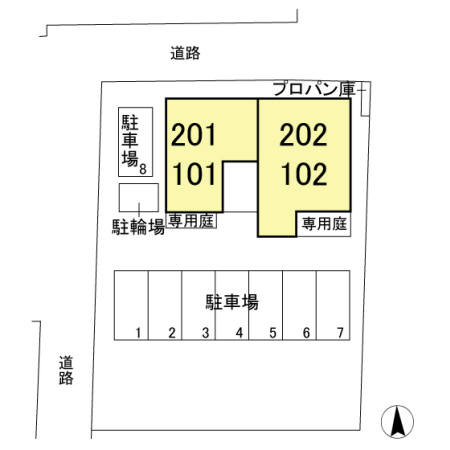 casa　Ysの区画図