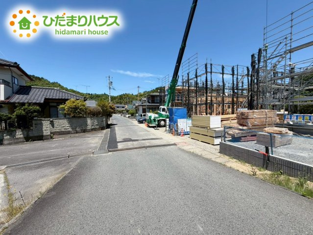 いわき市常磐下船尾１期　新築戸建　3号棟の前面道路含む現地写真|今から見たいも大歓迎！お気軽にお問い合わせください☆彡