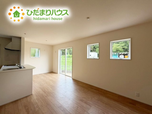 いわき市常磐下船尾１期　新築戸建　3号棟の居間・リビング|今から見たいも大歓迎！お気軽にお問い合わせください☆彡