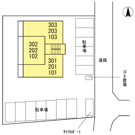 グレイス・Ｋの区画図