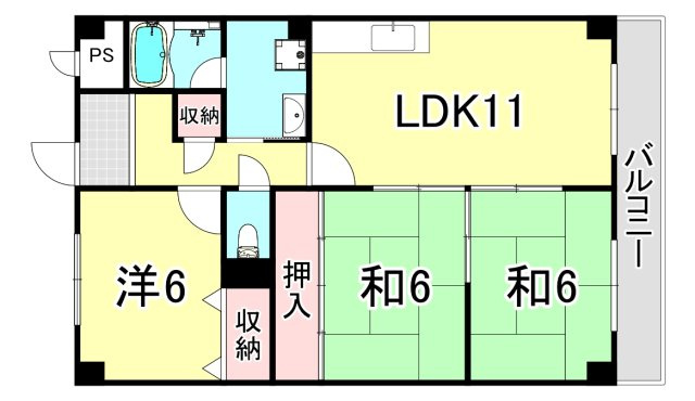 ウィステリア武庫之荘の間取り