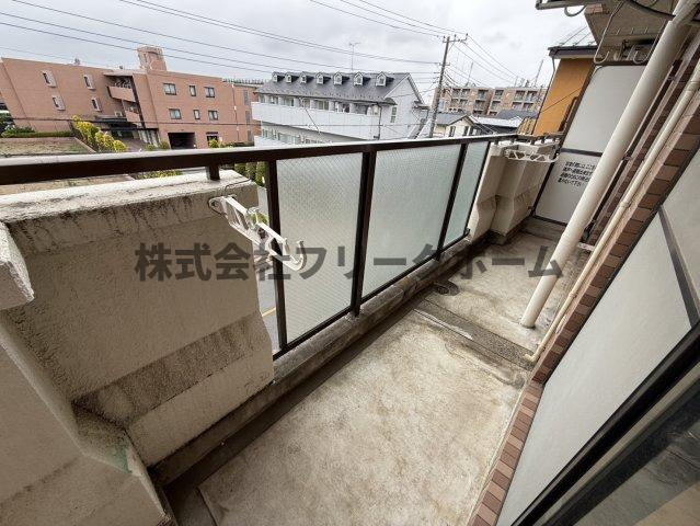 三鷹市北野２丁目の賃貸マンションのバルコニー