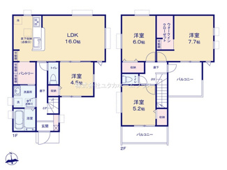 【間取り】 | 東大和市芋窪4丁目　新築戸建　【全12棟】