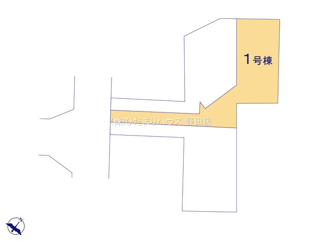 野田市柳沢新田01期　新築戸建　1号棟の区画図|全8棟