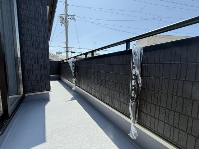 明石市二見町西二見新築戸建A号棟のバルコニー