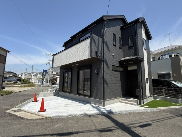 明石市二見町西二見新築戸建A号棟の前面道路含む現地写真