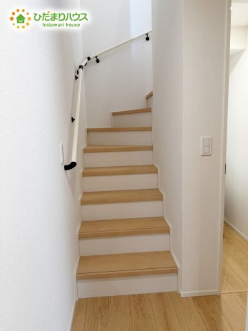 野田市柳沢新田01期　新築戸建　2号棟の内装|2階へどうぞ～
