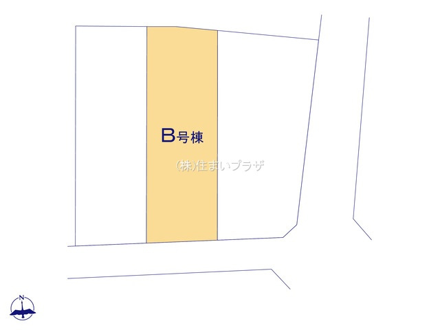 仲介手数料無料）一宮市萩原町林野２８番Ｂ棟の区画図