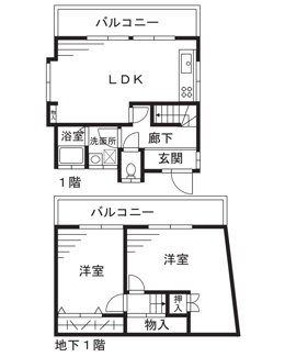 【間取り】 | 菅生1丁目戸建