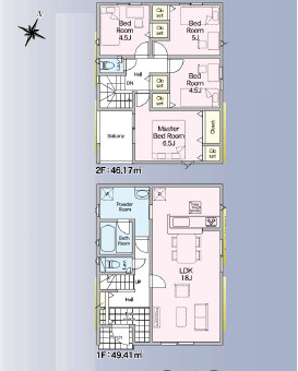 厚木市愛名第10　新築戸建　全3棟3号棟