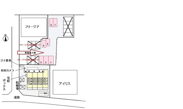 ソレイユのその他|配置図です。