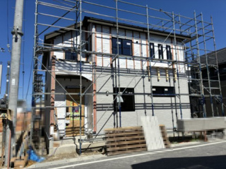 【外観】 | 大津市雄琴5丁目11　新築戸建 | 2026年5月撮影、建築中外観