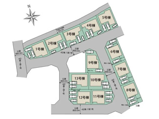 【区画図】 | 大津市雄琴5丁目11　新築戸建