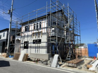 【外観】 | 大津市雄琴5丁目11　新築戸建 | 2026年5月撮影、建築中外観